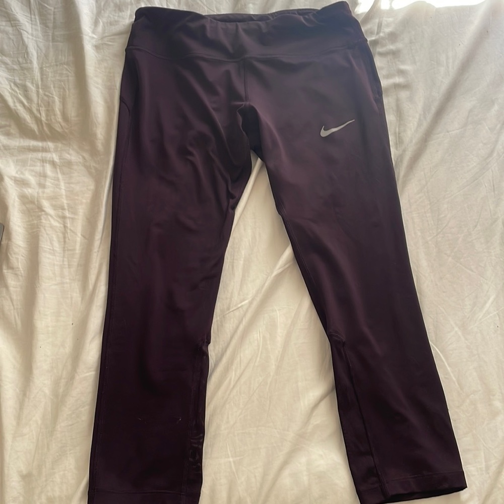 Nike Dri-fit Cropped Leggings, purple